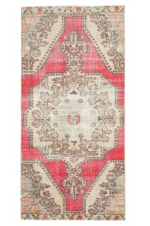 Turkish Vintage Runner Rug - Thumbnail