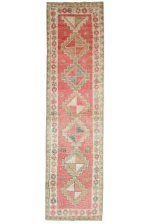 Turkish Vintage Runner Rug - Thumbnail