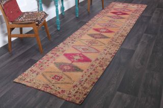 Turkish Vintage Runner Rug - Thumbnail