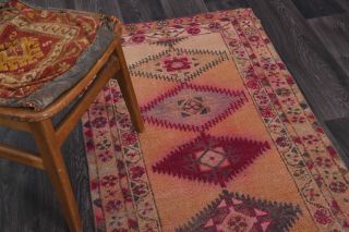 Turkish Vintage Runner Rug - Thumbnail