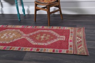 Turkish Vintage Runner Rug - Thumbnail