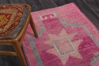 Turkish Vintage Runner Rug - Thumbnail