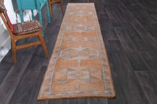 Turkish Vintage Runner Rug - Thumbnail