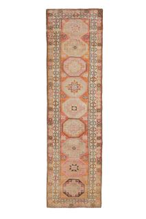 Turkish Vintage Runner Rug - Thumbnail