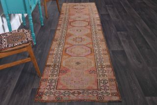 Turkish Vintage Runner Rug - Thumbnail