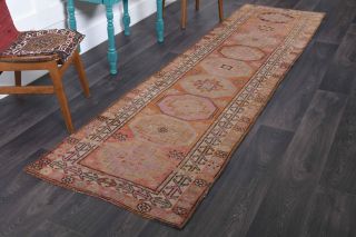 Turkish Vintage Runner Rug - Thumbnail