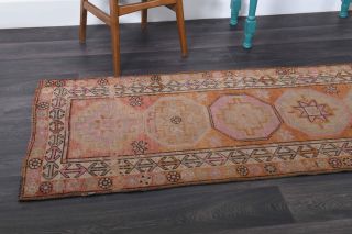 Turkish Vintage Runner Rug - Thumbnail