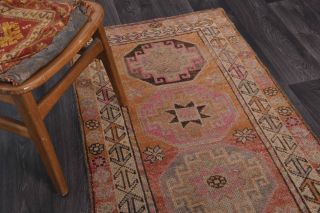 Turkish Vintage Runner Rug - Thumbnail