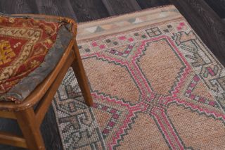 Turkish Vintage Runner Rug - Thumbnail