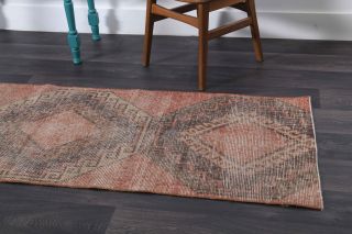 Turkish Vintage Runner Rug - Thumbnail