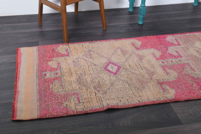 3x10 Vintage Pink Runner Rug