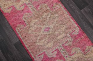 3x10 Vintage Pink Runner Rug - Thumbnail