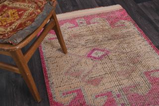 3x10 Vintage Pink Runner Rug - Thumbnail