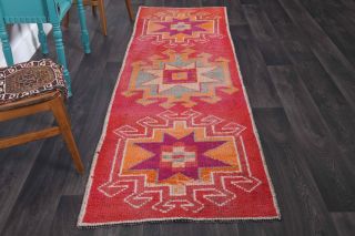 Turkish Vintage Runner Rug - Thumbnail