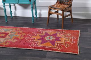 Turkish Vintage Runner Rug - Thumbnail