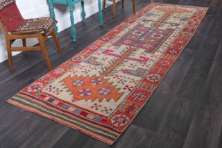 Turkish Vintage Runner Rug - Thumbnail