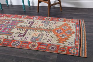 Turkish Vintage Runner Rug - Thumbnail