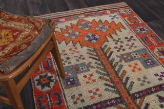 Turkish Vintage Runner Rug - Thumbnail