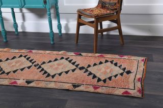 Turkish Vintage Runner Rug - Thumbnail