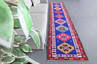 Turkish Vintage Runner Rug - Thumbnail