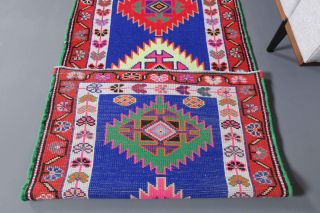 Turkish Vintage Runner Rug - Thumbnail