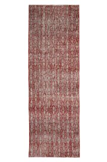 Turkish Red Runner Rug - Thumbnail