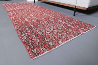 Turkish Red Runner Rug - Thumbnail