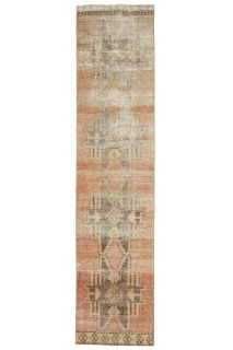 Turkish Vintage Runner Rug - Thumbnail