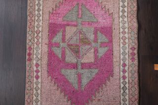 Hand-Knotted Vintage Runner Rug - Thumbnail