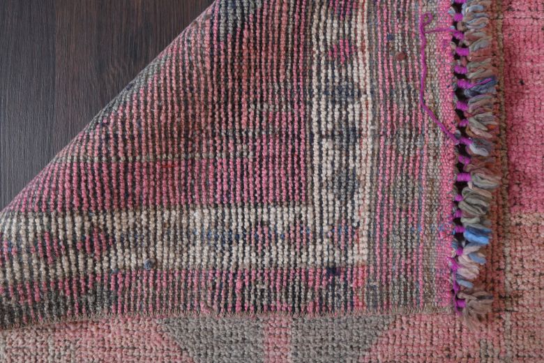 Hand-Knotted Vintage Runner Rug