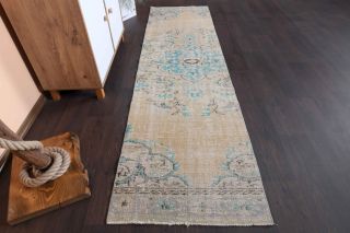 Oriental Vintage Runner Rug - Thumbnail