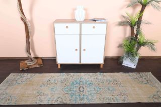 Oriental Vintage Runner Rug - Thumbnail