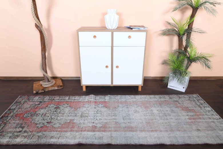 Distressed Antique Runner Rug