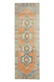 Oriental Vintage Runner Rug - Thumbnail