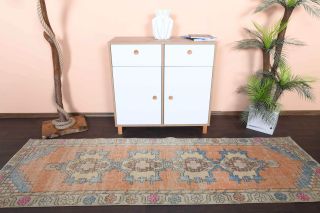 Oriental Vintage Runner Rug - Thumbnail