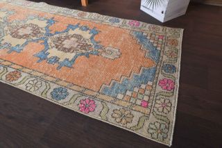 Oriental Vintage Runner Rug - Thumbnail