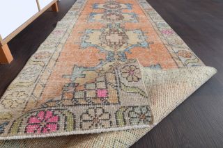 Oriental Vintage Runner Rug - Thumbnail