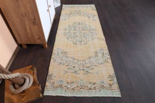 Turkish Vintage Runner Rug - Thumbnail