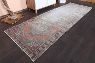 Distressed Vintage Runner Rug - Thumbnail