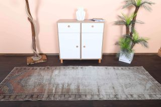 Distressed Vintage Runner Rug - Thumbnail