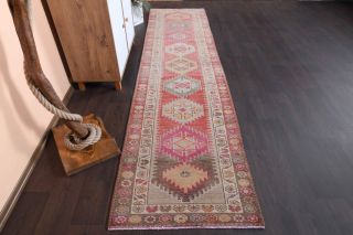 Hand-Knotted Vintage Runner Rug - Thumbnail