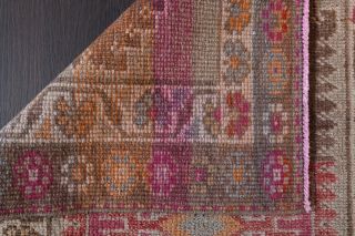 Hand-Knotted Vintage Runner Rug - Thumbnail