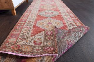 Hand-Knotted Vintage Runner Rug - Thumbnail