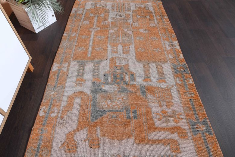 Animal Paintings - Vintage Runner Rug