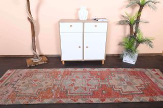 Red Vintage Runner Rug - Thumbnail