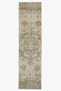 Turkish Vintage Runner Rug - Thumbnail