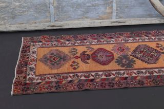 Turkish Vintage Runner Rug - Thumbnail