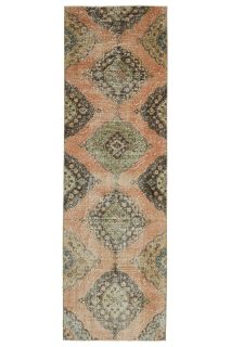 Turkish Vintage Runner Rug - Thumbnail