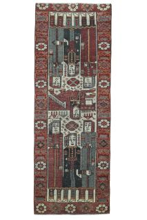 Unique Vintage Runner Rug - Thumbnail