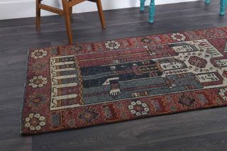 Unique Vintage Runner Rug - Thumbnail